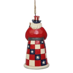 Jim Shore Heartwood Creek American Santa Ornament