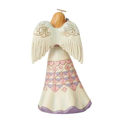 Jim Shore Heartwood Creek Angel Holding Flowers