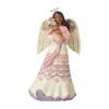 Jim Shore Heartwood Creek Angel Holding Flowers (Aa)