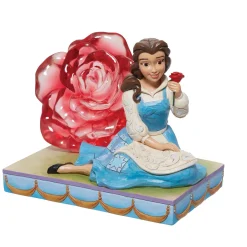 Disney Traditions Belle Clear Resin Rose