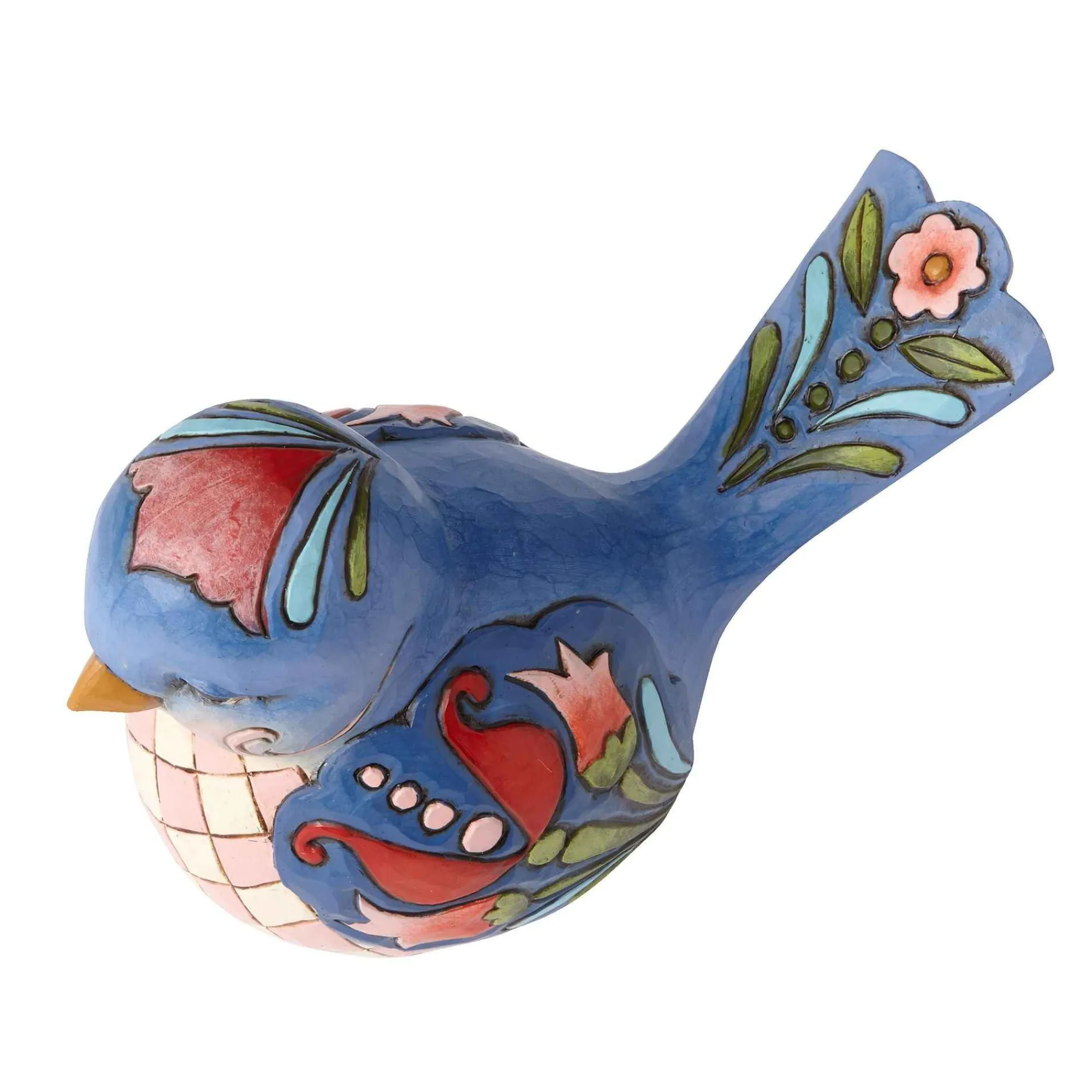 Jim Shore Heartwood Creek Blue Floral Bird