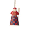 Jim Shore Heartwood Creek British Santa Ornament