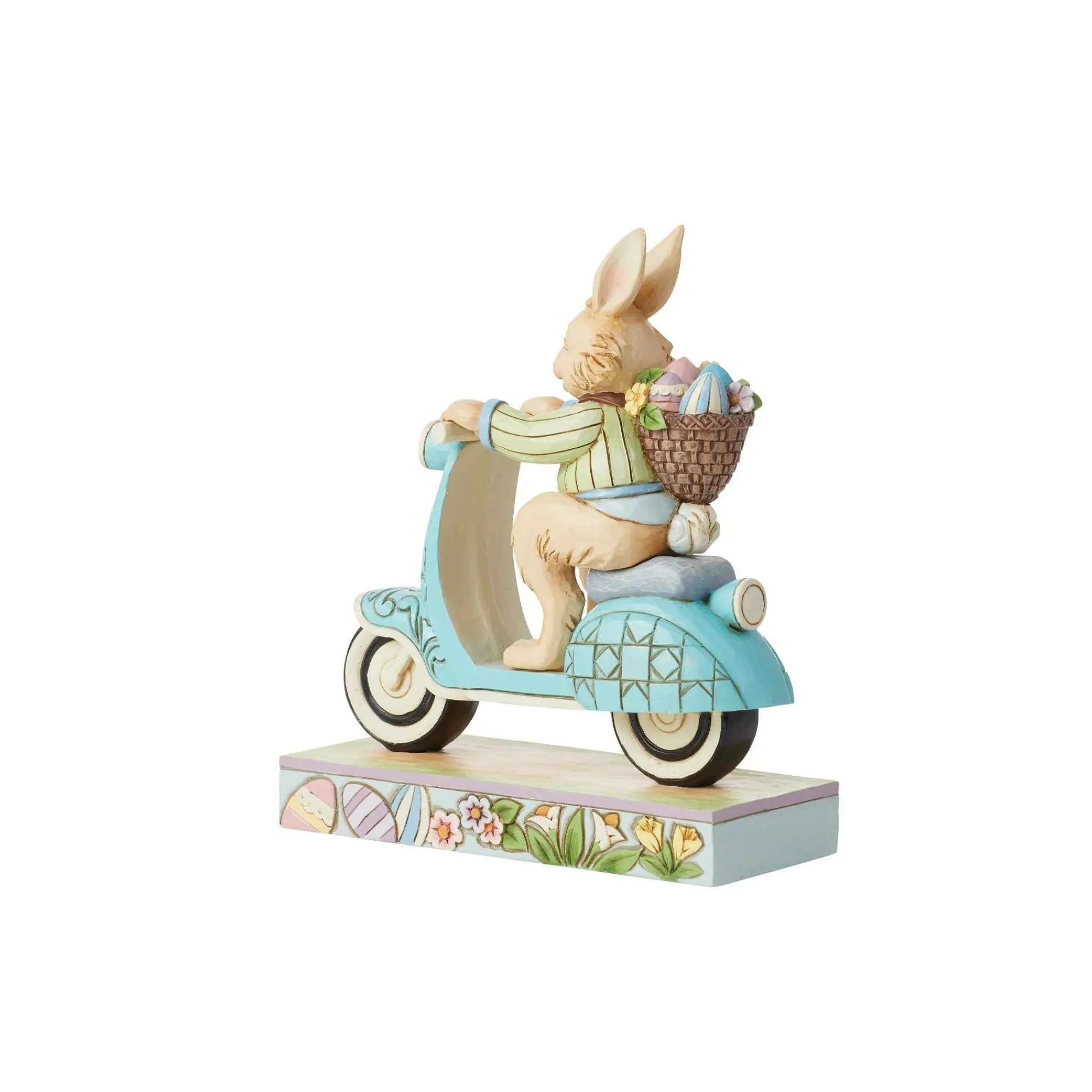 Jim Shore Heartwood Creek Bunny On Scooter Fig