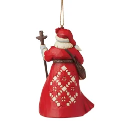 Jim Shore Heartwood Creek Canadian Santa Ornament