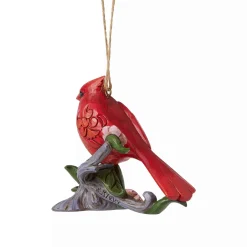 Jim Shore Heartwood Creek Caring Cardinals Flower Orn
