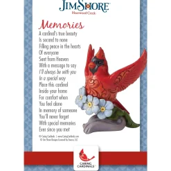 Jim Shore Heartwood Creek Caring Cardinals Forget-Me-Not