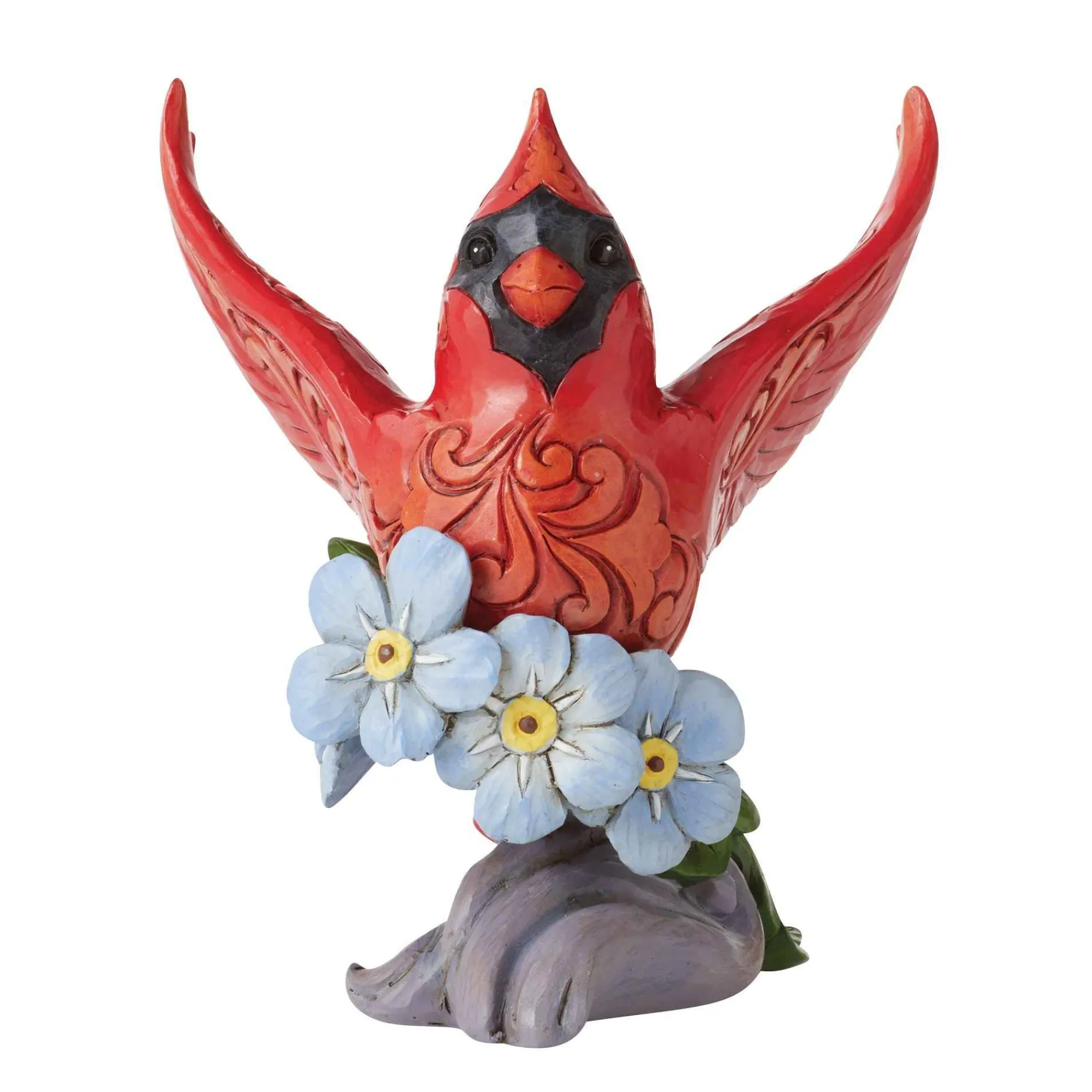 Jim Shore Heartwood Creek Caring Cardinals Forget-Me-Not