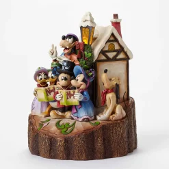 Disney Traditions Caroling Carved By Heart
