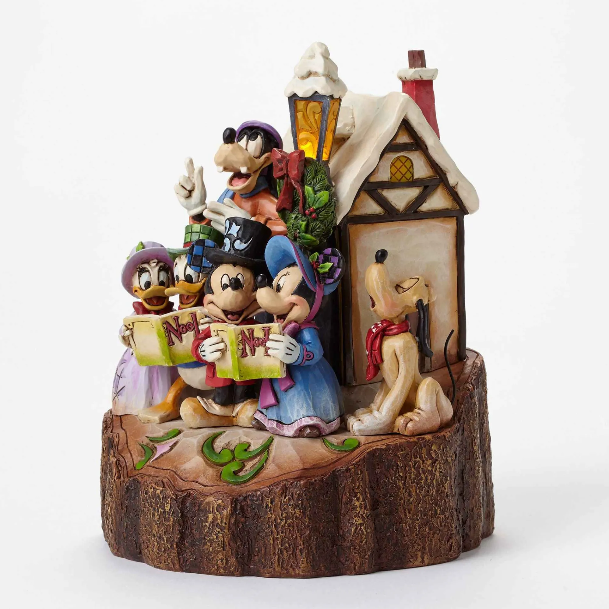 Disney Traditions Caroling Carved By Heart