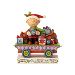 Peanuts by Jim Shore Charlie Brown Chr Train Car