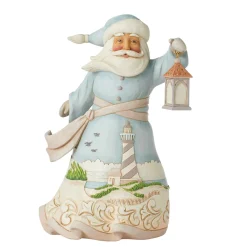 Jim Shore Heartwood Creek Coastal Santa W/Lighthouse Sce
