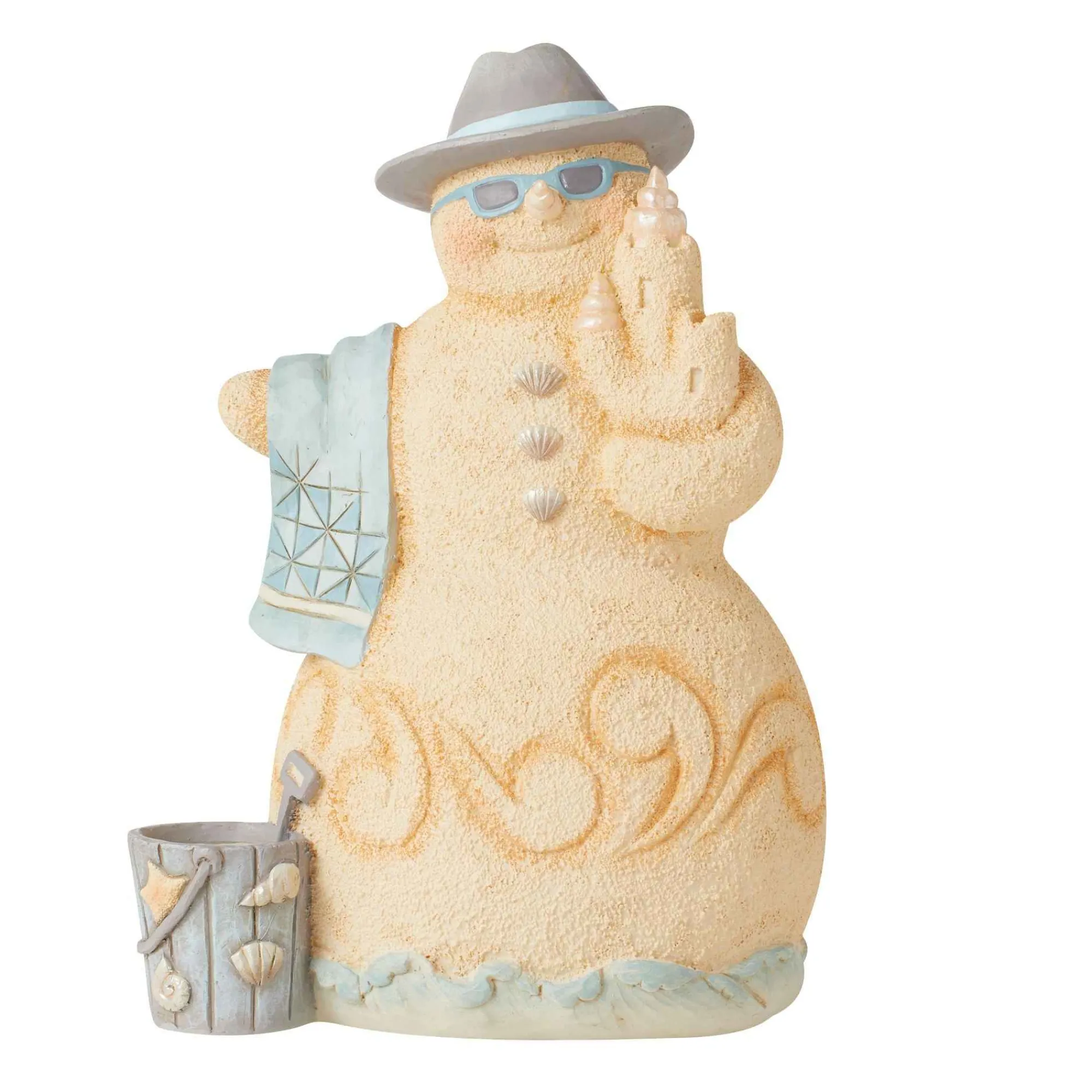Jim Shore Heartwood Creek Coastal Snowman With Towel