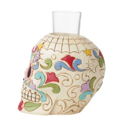 Jim Shore Heartwood Creek Day Of Dead Skull Candleholder