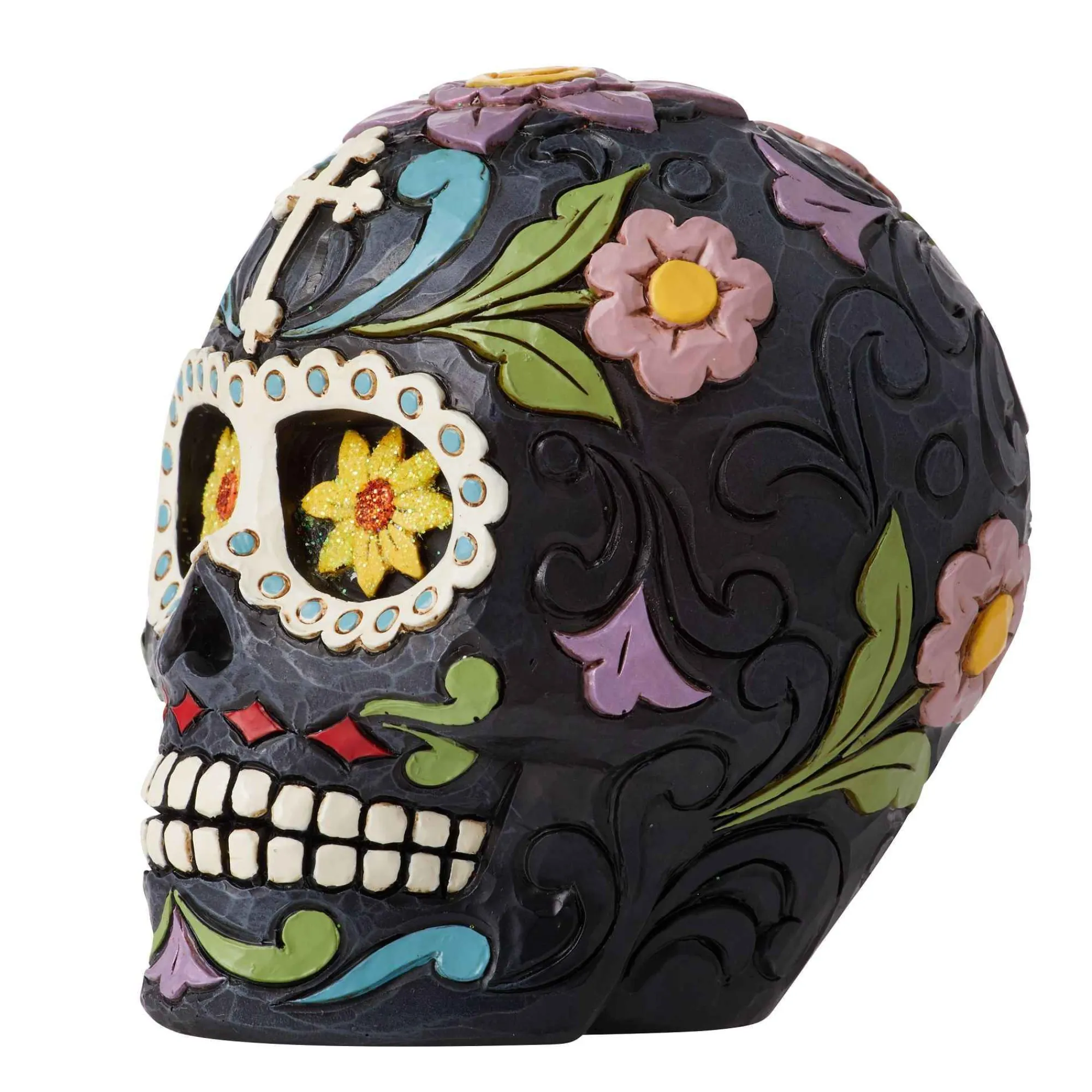 Jim Shore Heartwood Creek Day Of The Dead Black Skull