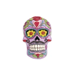 Jim Shore Heartwood Creek Day Of The Dead Purple Skull