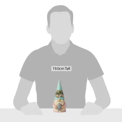 Jim Shore Heartwood Creek Easter Gnome Holding Egg