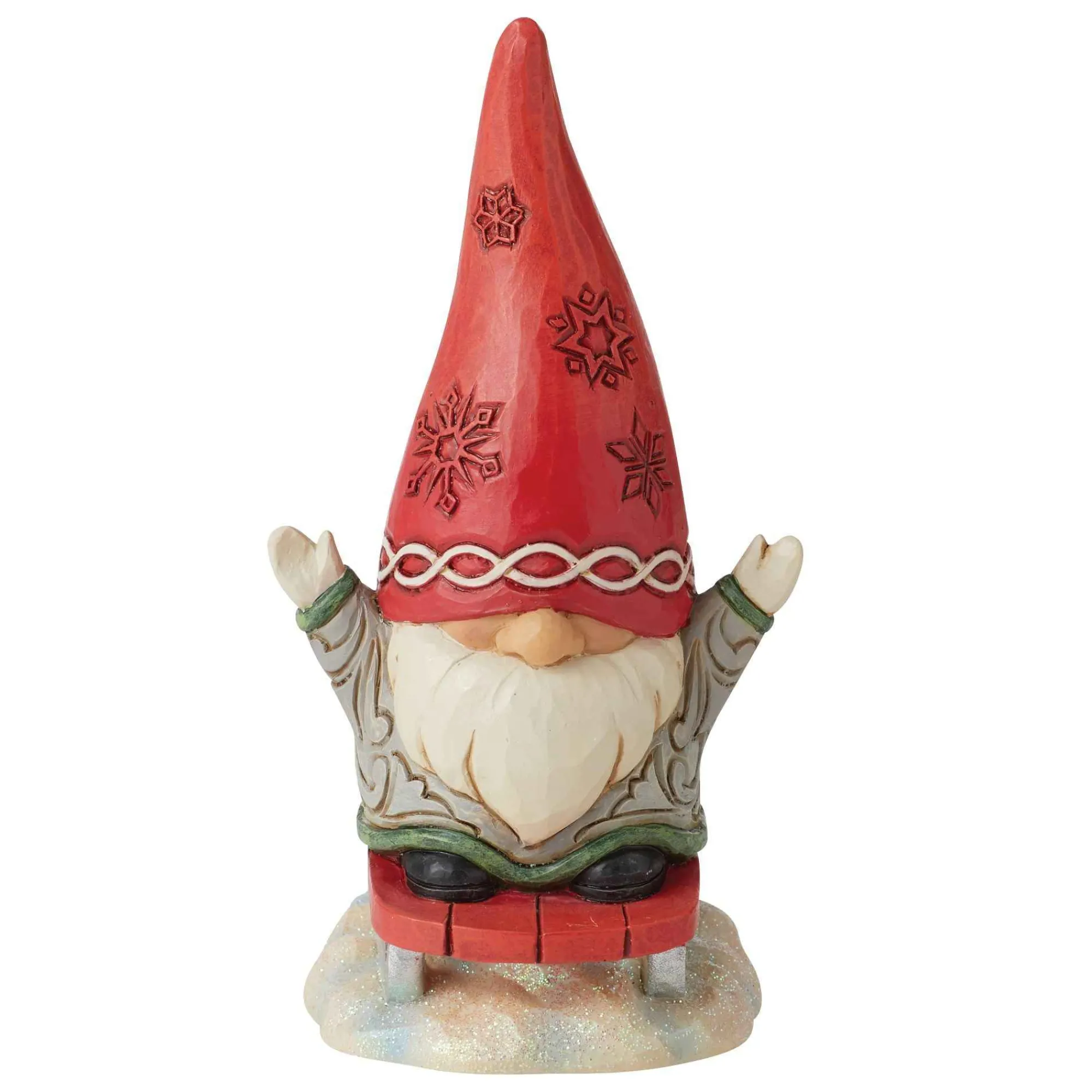 Jim Shore Heartwood Creek Gnome Sledding