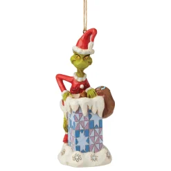 Grinch by Jim Shore Grinch In Chimney Ornament
