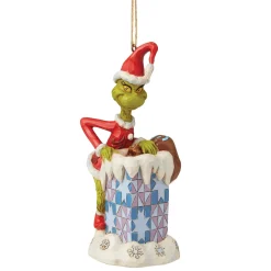 Grinch by Jim Shore Grinch In Chimney Ornament