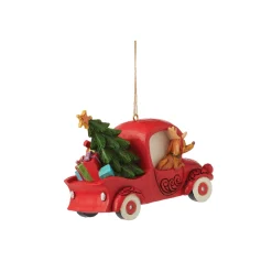Grinch by Jim Shore Grinch In Red Truck Ornament