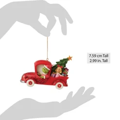 Grinch by Jim Shore Grinch In Red Truck Ornament