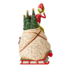 Grinch by Jim Shore Grinch W/Lited Rotatable Scene