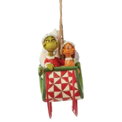 Grinch by Jim Shore Grinch/Max In Sleigh Ornament