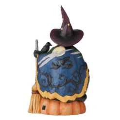 Jim Shore Heartwood Creek Halloween Cat Lighted Rotator