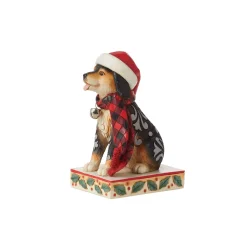 Jim Shore Heartwood Creek Highland Glen Dog Plaid Scarf