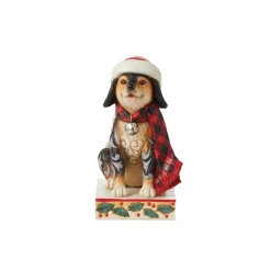 Jim Shore Heartwood Creek Highland Glen Dog Plaid Scarf
