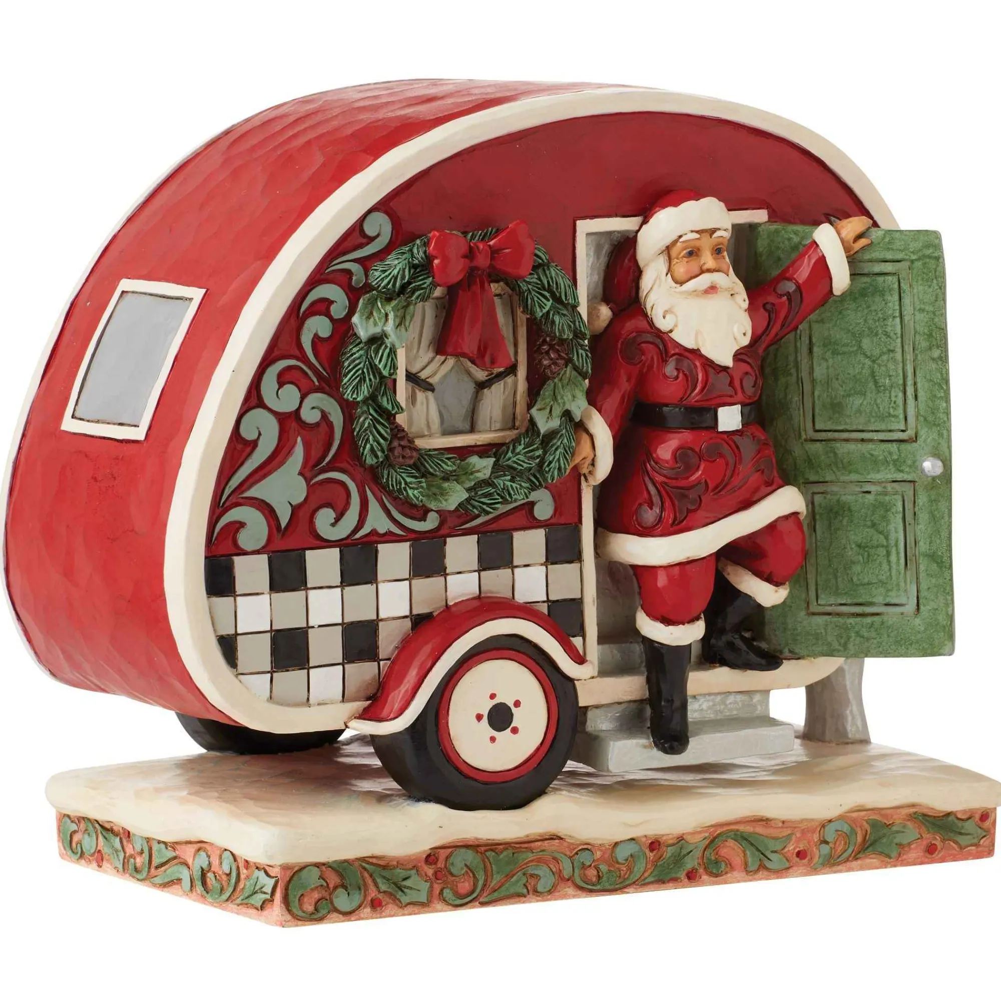 Jim Shore Heartwood Creek Highland Glen Santa Camper