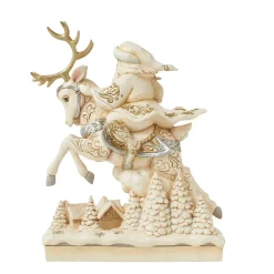 Jim Shore Heartwood Creek Holiday Lustre Santa And Deer