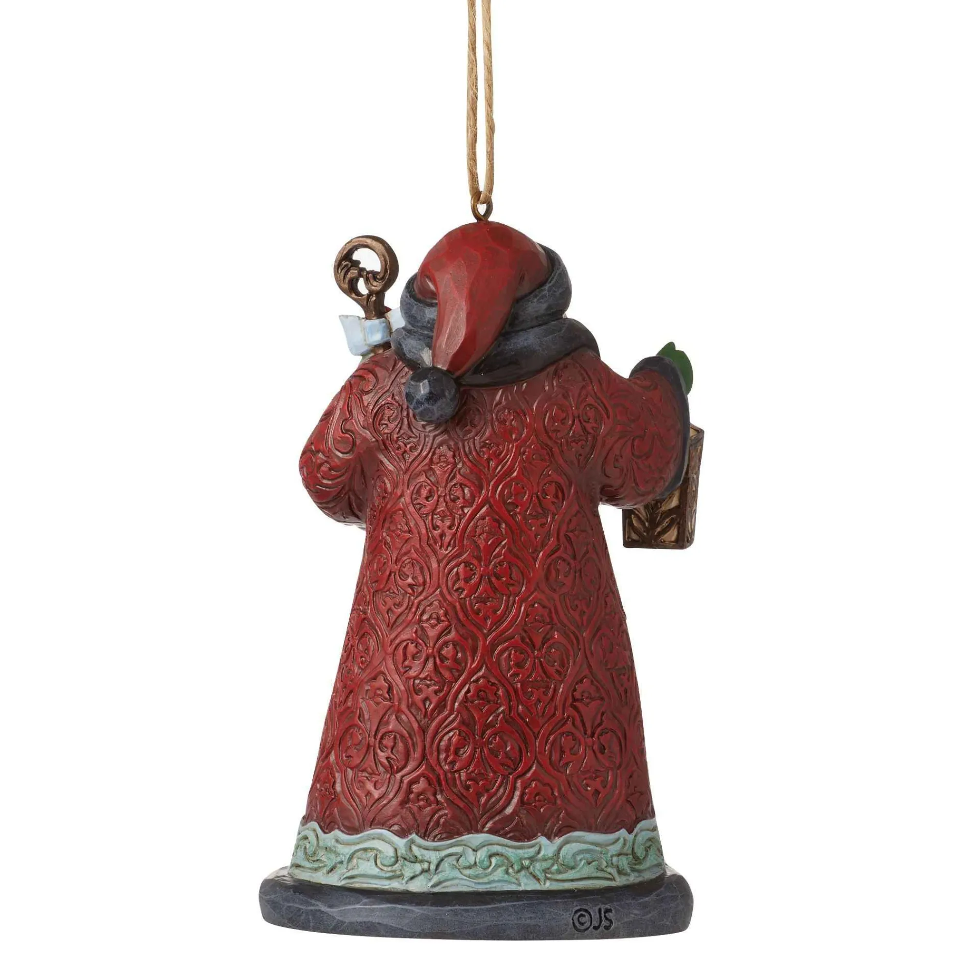 Jim Shore Heartwood Creek Holiday Manor Santa Cane Orn