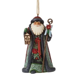 Jim Shore Heartwood Creek Holiday Manor Santa Cane Orn