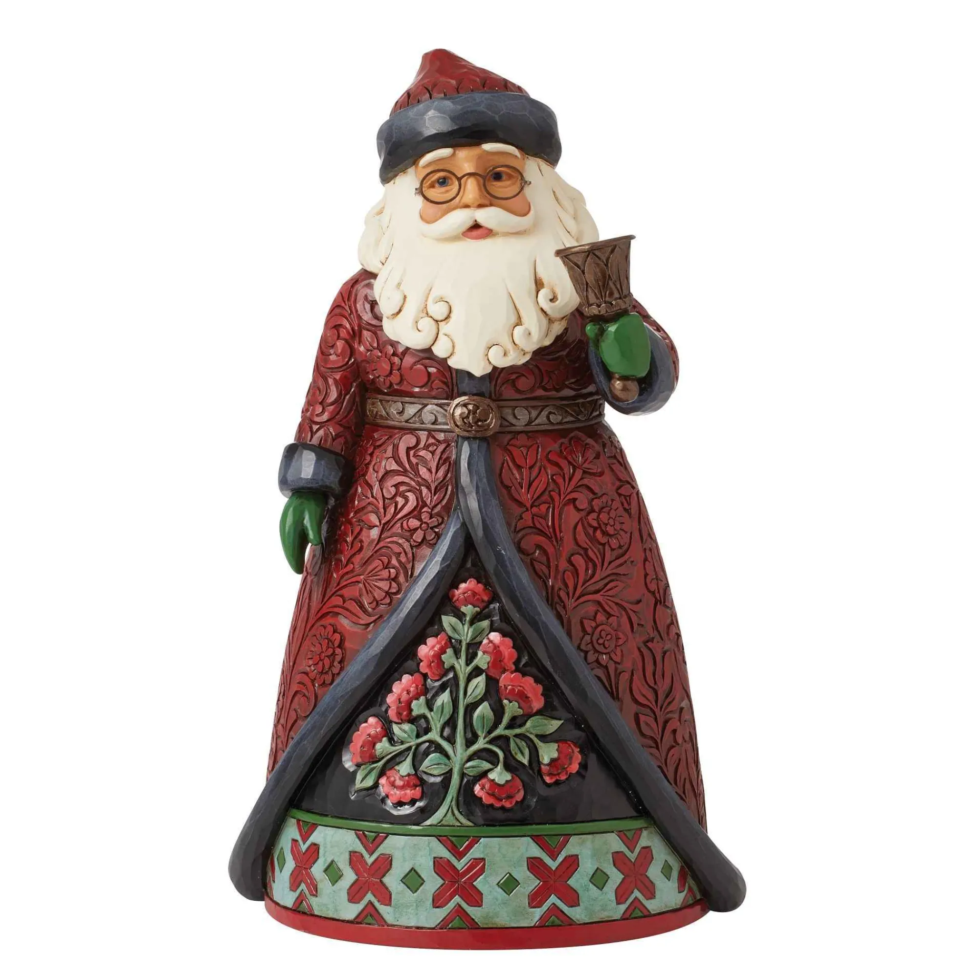 Jim Shore Heartwood Creek Holiday Manor Santa With Bell