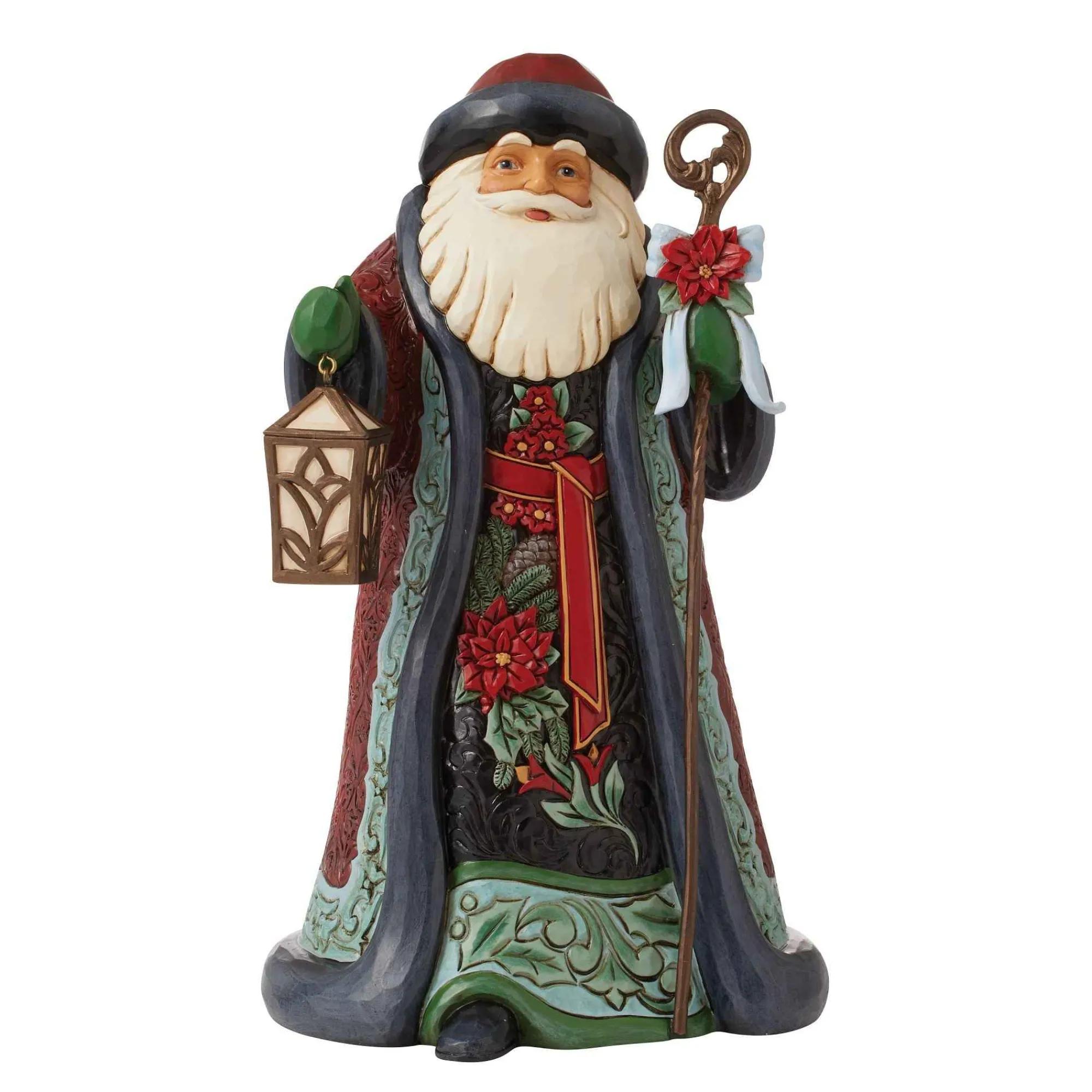 Jim Shore Heartwood Creek Holiday Manor Santa With Cane