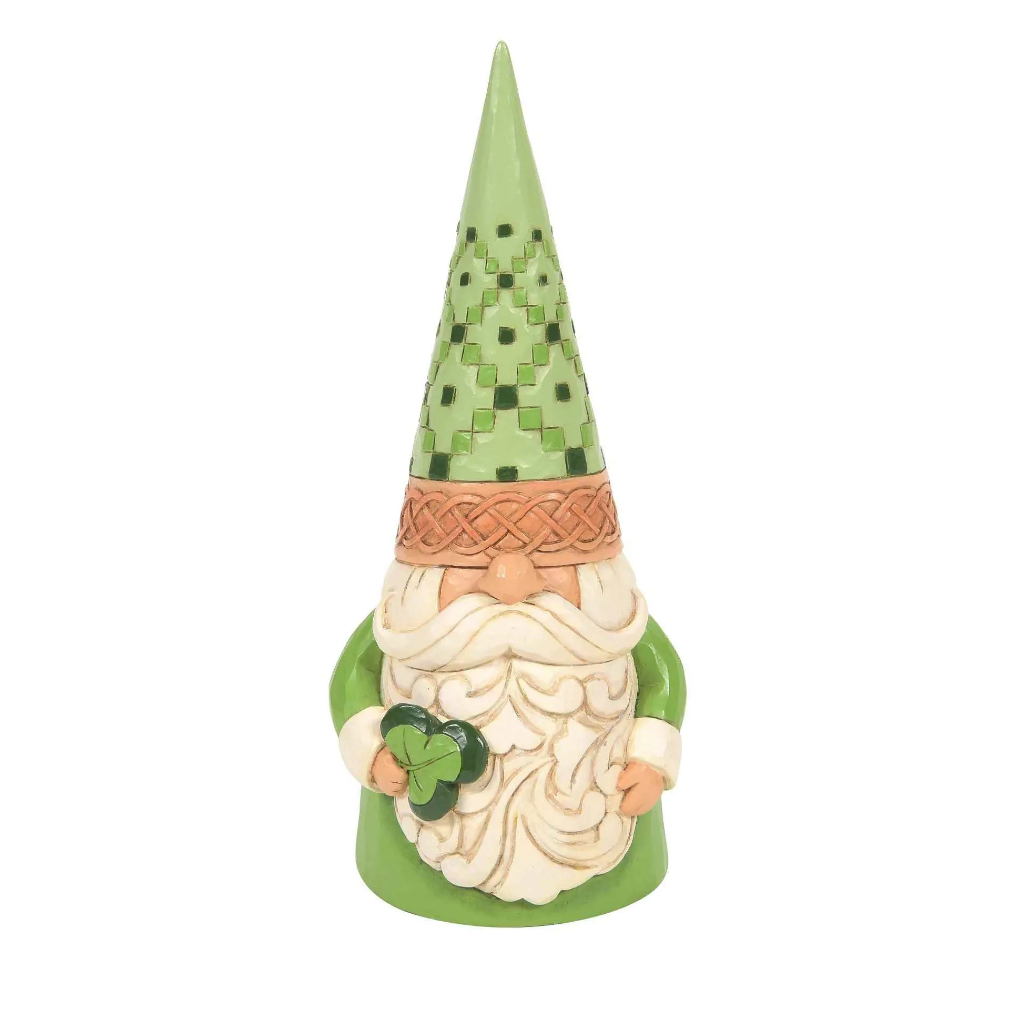 Jim Shore Heartwood Creek Irish Gnome With Shamrock