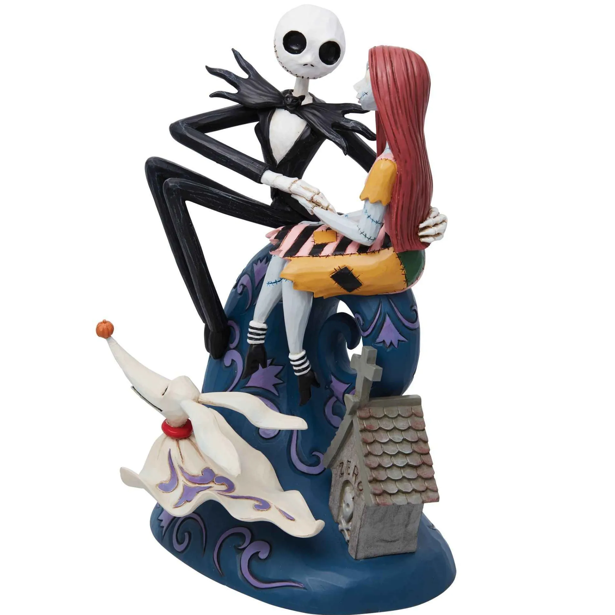 Disney Traditions Jack, Sally & Zero On Hill