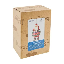 Jim Shore Heartwood Creek Lapland Santa Satchel Orn