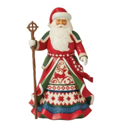 Jim Shore Heartwood Creek Lapland Santa With Staff