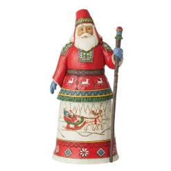 Jim Shore Heartwood Creek Laplander Santa 15Th Annual