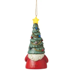 Jim Shore Heartwood Creek Led Gnome Tree Hat Orn