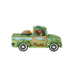 Jim Shore Heartwood Creek Leprechaun In Green Truck