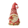 Jim Shore Heartwood Creek Love Gnome With Red Hearts Hat