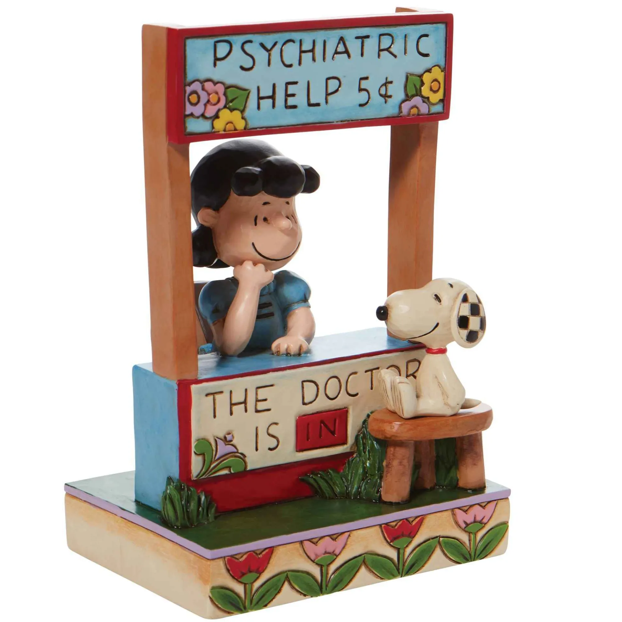 Peanuts by Jim Shore Lucy Psychiatric Booth Chaser