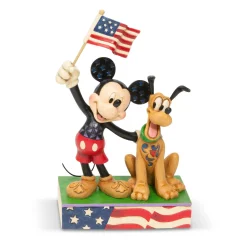 Disney Traditions Mickey And Pluto Patriotic