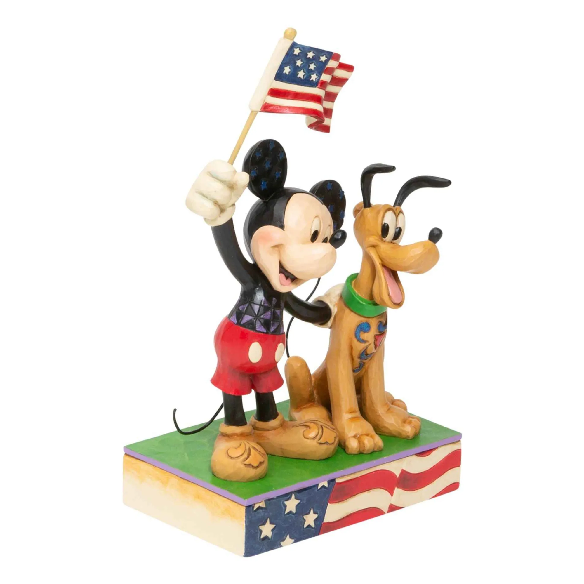 Disney Traditions Mickey And Pluto Patriotic