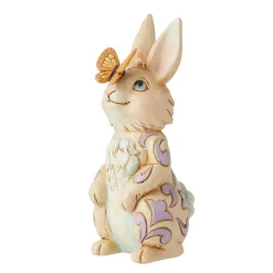 Jim Shore Heartwood Creek Mini Bunny With Butterfly