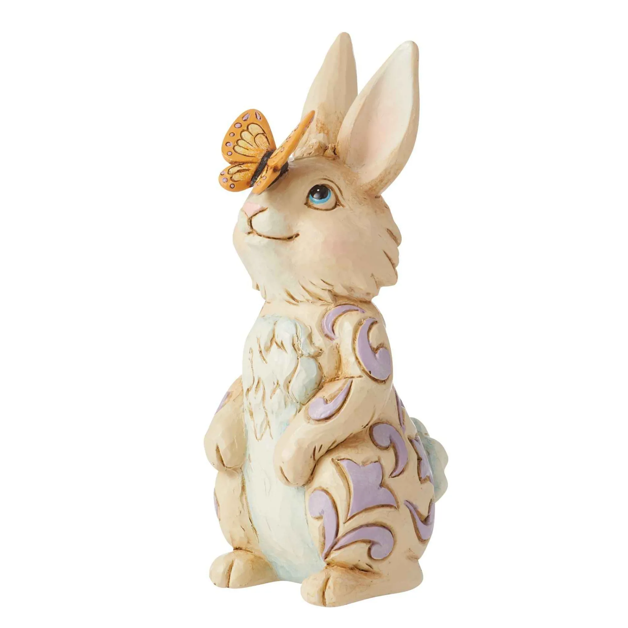 Jim Shore Heartwood Creek Mini Bunny With Butterfly