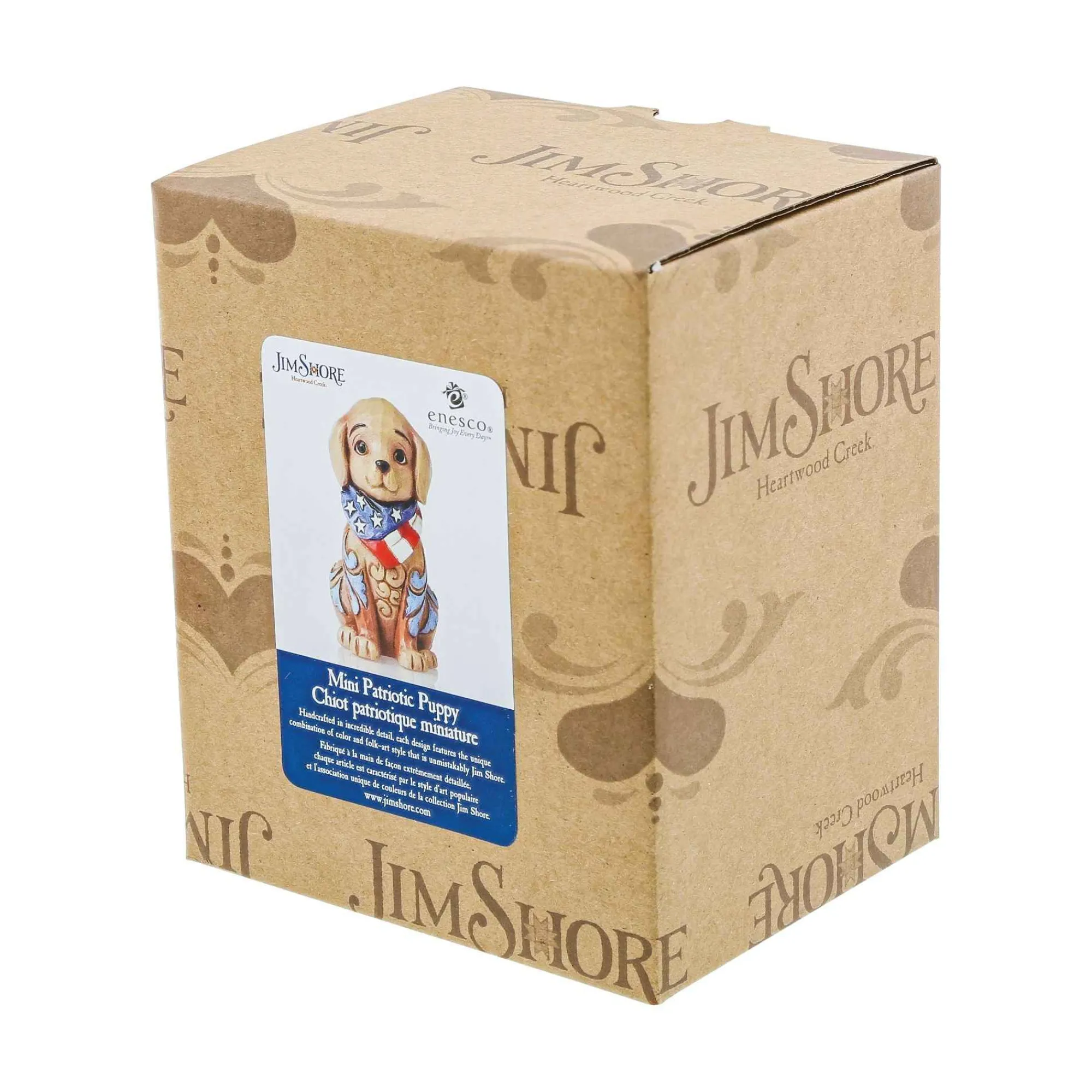 Jim Shore Heartwood Creek Mini Patriotic Puppy